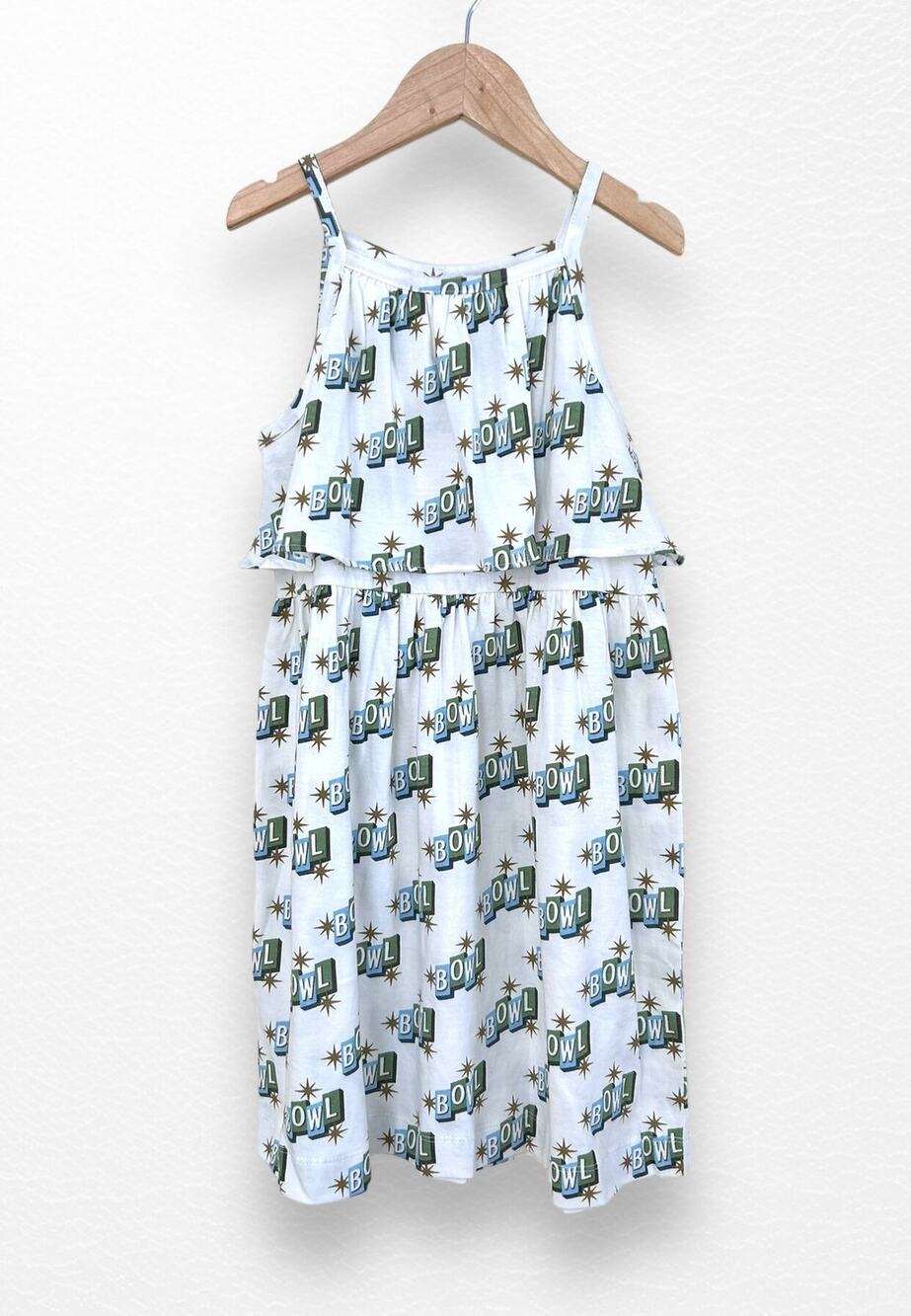 NWT Organic Retro Bowl Sign Sundress, Size 7